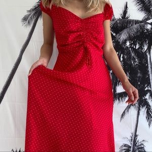 Off The Shoulder Midi Dress